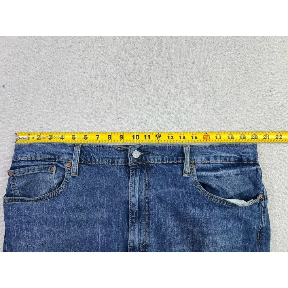 Levis 527 Jeans Mens 40x31 Blue Slim Bootcut Stretch Denim‎ 5-Pocket Zip Fly